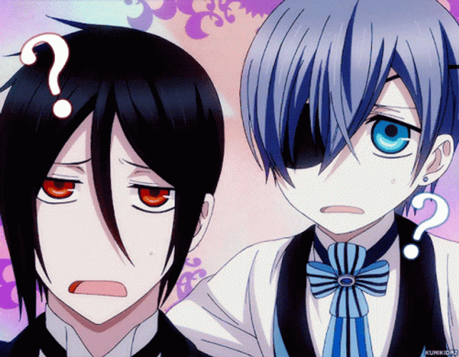 Kuroshitsuji Curious Ciel Phantomhive And Sebastian Michaelis GIF