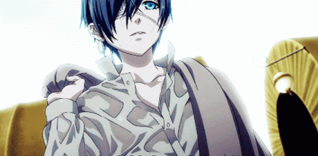 Kuroshitsuji Half Body Shot Cool Ciel Phantomhive GIF