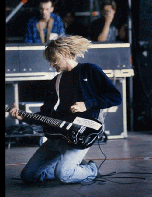 Kurt Cobain Electric Guitar GIF