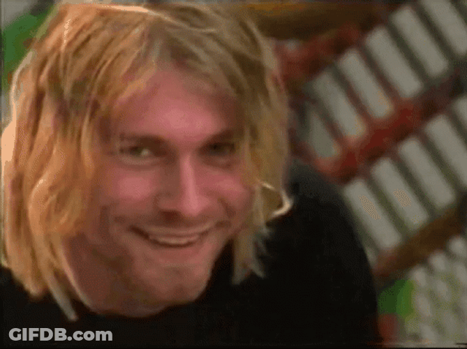Kurt Cobain Eyebrow Raise GIF