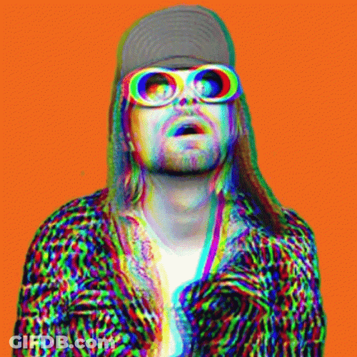 Kurt Cobain Glitch GIF