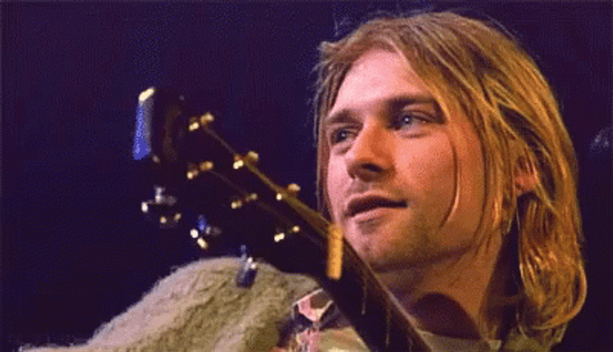 Kurt Cobain Happy Smile GIF