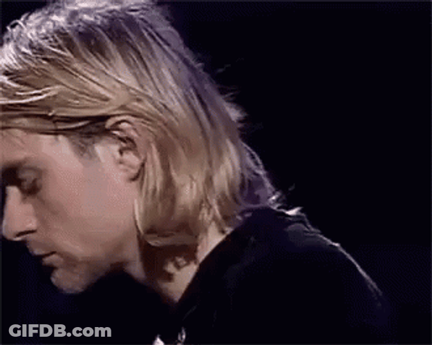 Kurt Cobain Live Concert GIF