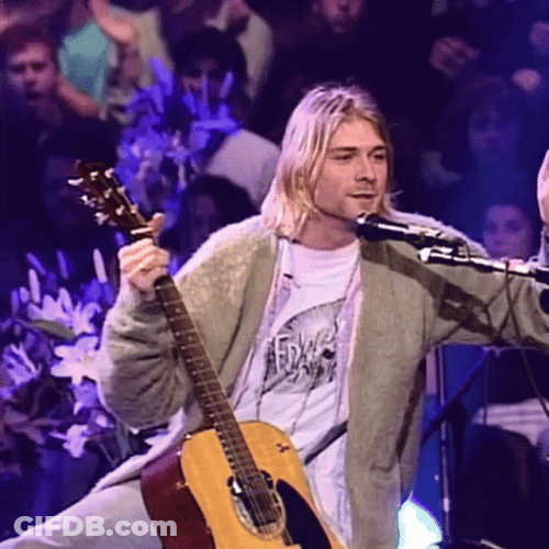 Kurt Cobain MTV Unplugged GIF