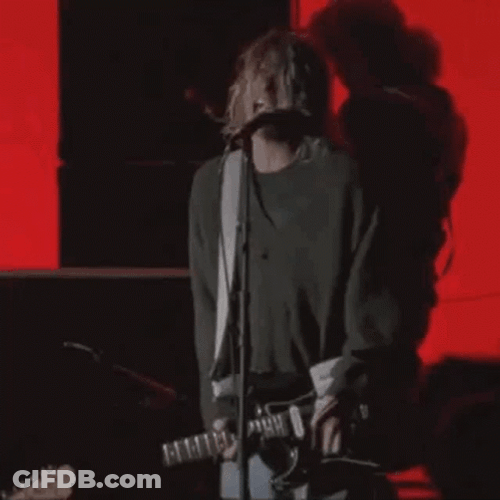 Kurt Cobain Nirvana Live Paramount GIF