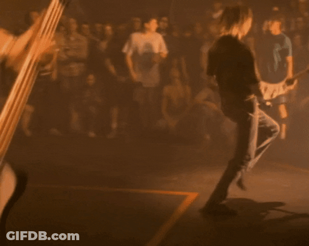 Kurt Cobain Rock Concert GIF