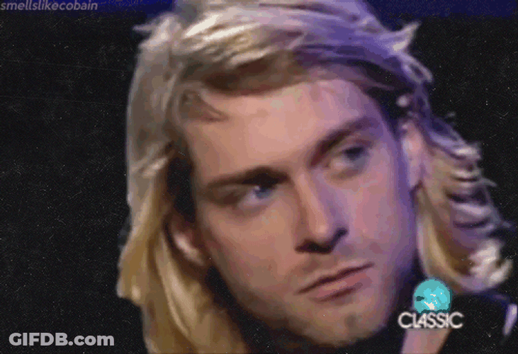 Kurt Cobain Side Gaze GIF