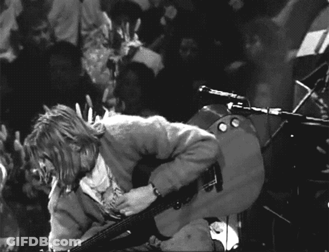Kurt Cobain Smoking GIF
