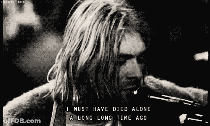 Kurt Cobain The Man Who Sold The World GIF