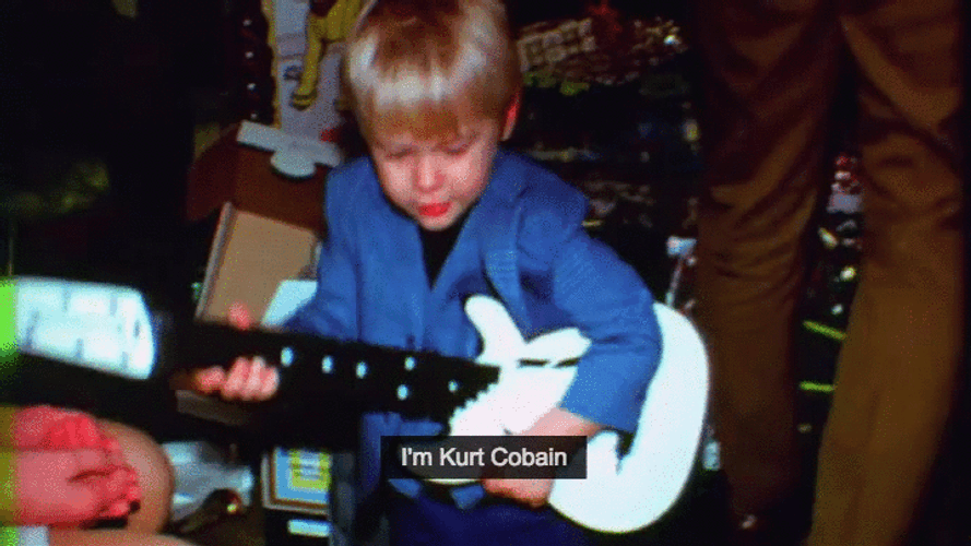 Kurt Cobain Turns Two GIF
