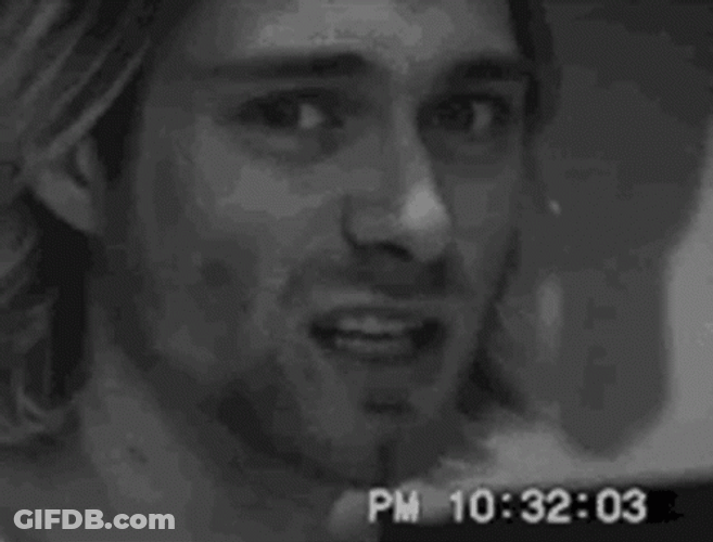 Kurt Cobain Video Record GIF