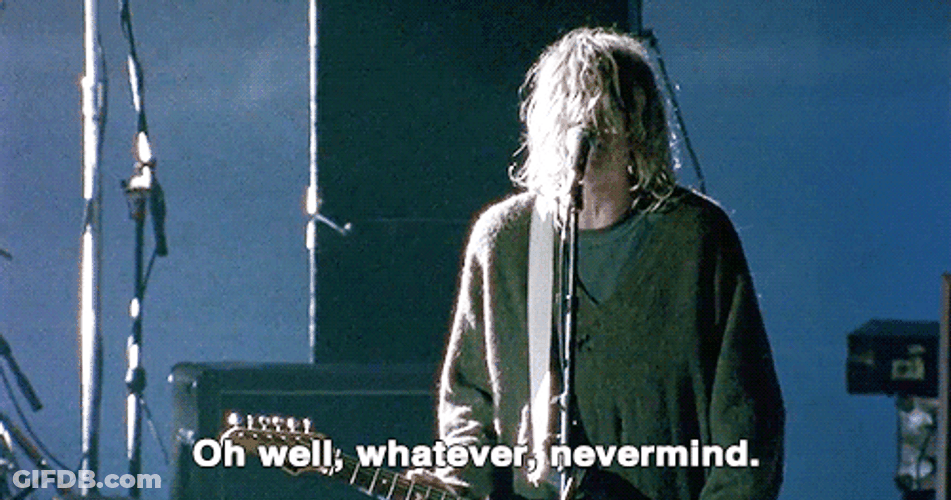 Kurt Cobain Whatever Nevermind GIF