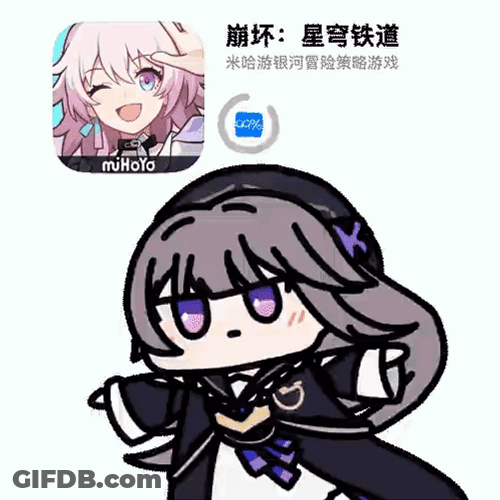 Kuru Kuru Herta Clicker GIF
