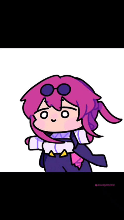 Kuru Kuru Honkai Star Rail Cute Spinning GIF