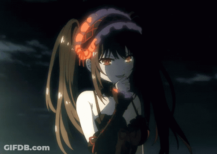 Kurumi Tokisaki Chuckling GIF