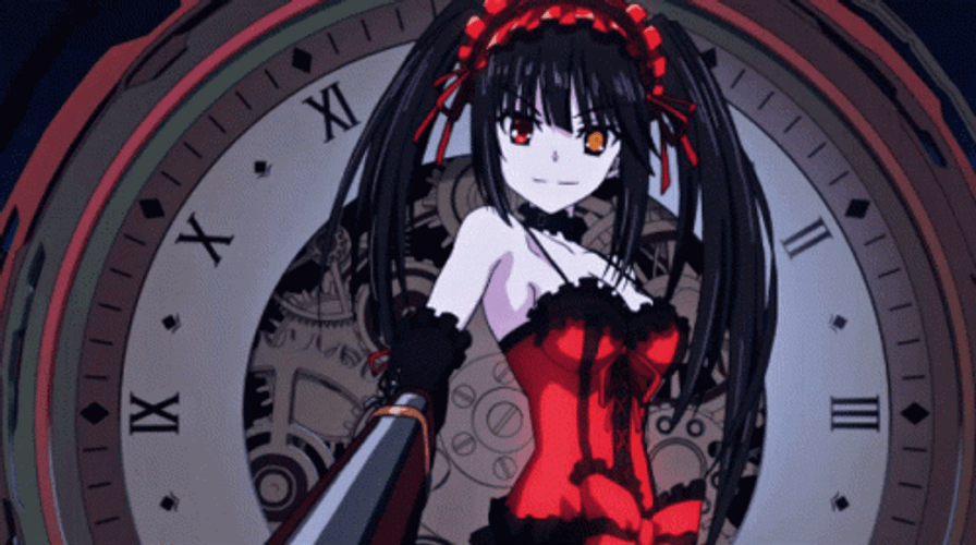 Kurumi Tokisaki Pointing A Gun GIF