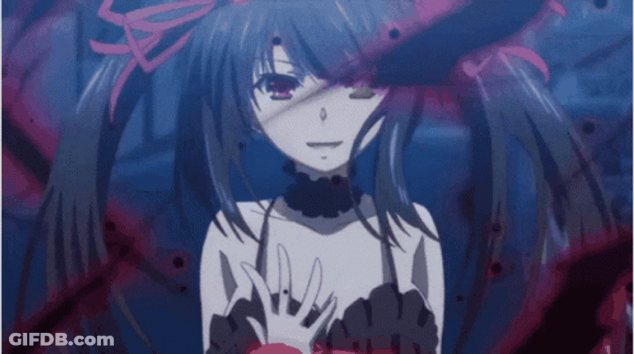 Kurumi Tokisaki Shadow Transformation GIF