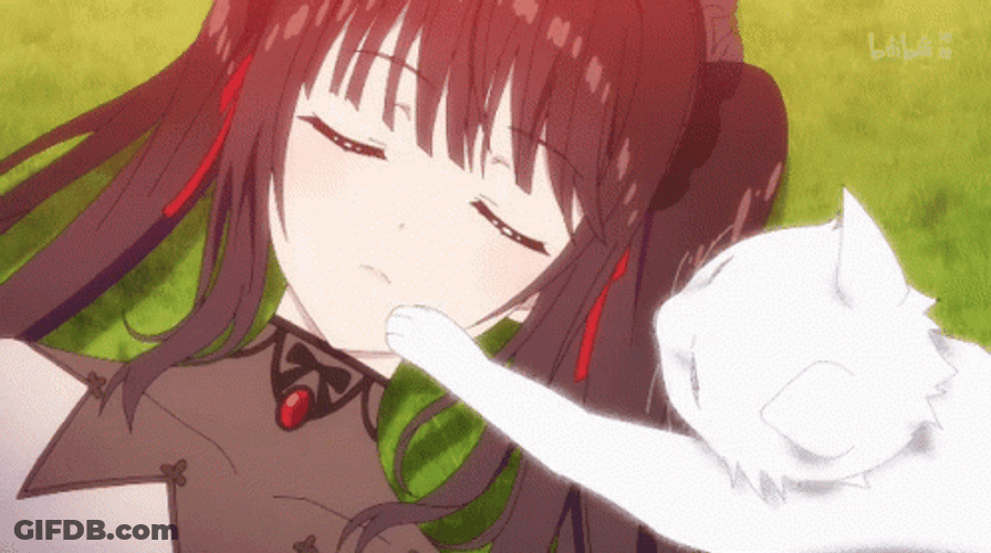 Kurumi Tokisaki With A Cat GIF