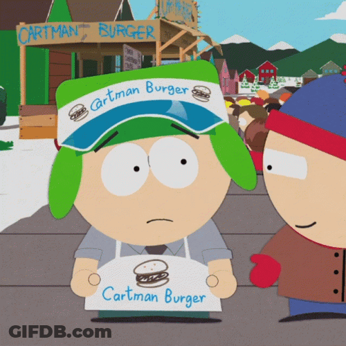 Kyle Broflovsk And Stan Marsh Hug GIF