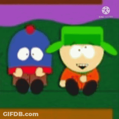 Kyle Broflovski And Stan Marsh Cover Face GIF
