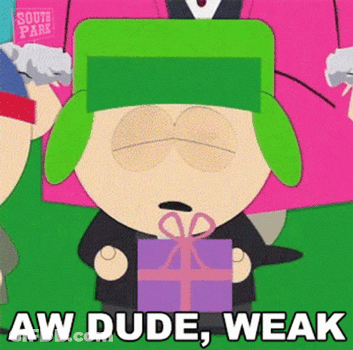 Kyle Broflovski Aw Dude Weak South Park GIF