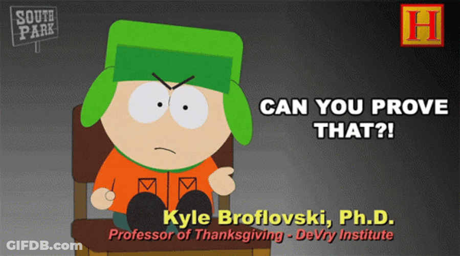 Kyle Broflovski Can You Prove It GIF