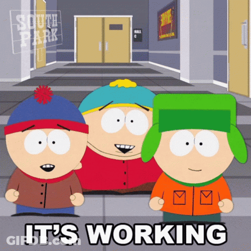 Kyle Broflovski Proud Saying Its Working GIF