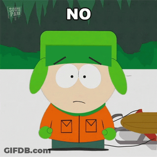 Kyle Broflovski Say No GIF