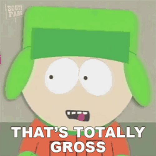 Kyle Broflovski Saying That's Totally Gross GIF