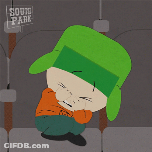 Kyle Broflovski Scared Alone GIF