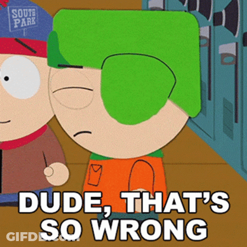 Kyle Broflovski South Park So Wrong GIF