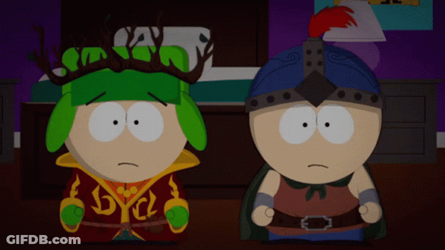 Kyle Broflovski Stan Marsh Afraid GIF