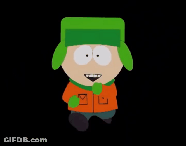 Kyle Broflovski Walking Alone GIF