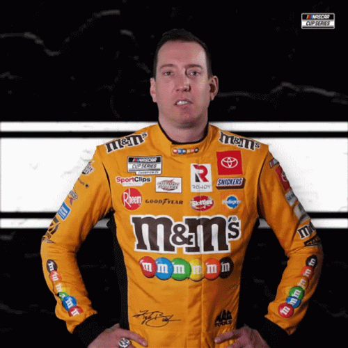 Kyle Busch Celebratory Fist Raise GIF
