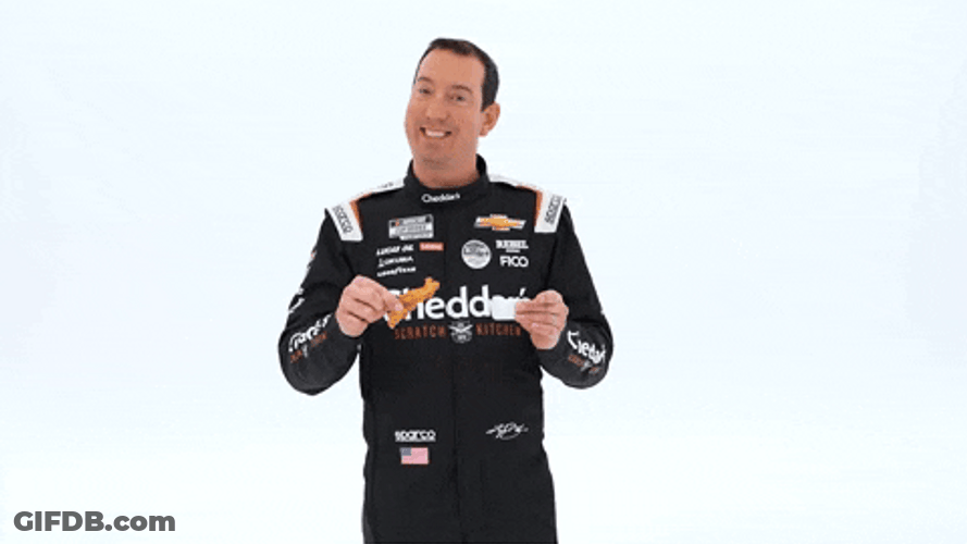 Kyle Busch Eating Chicken GIF