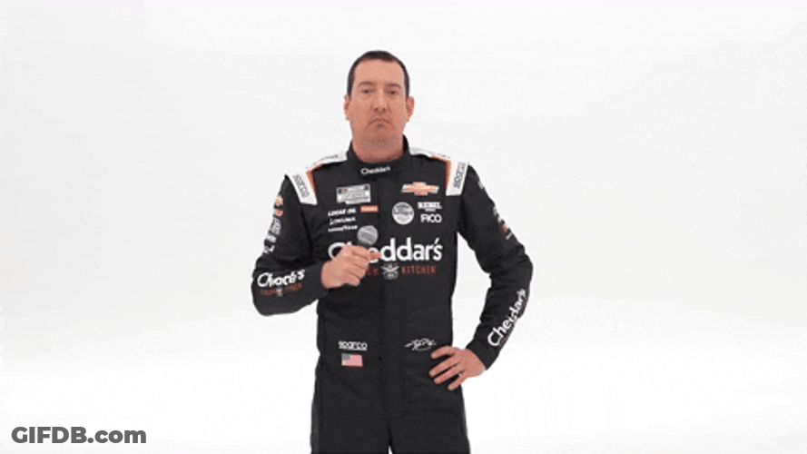 Kyle Busch Mic Drop GIF