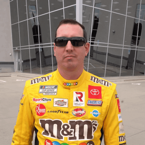 Kyle Busch Showing One Finger GIF