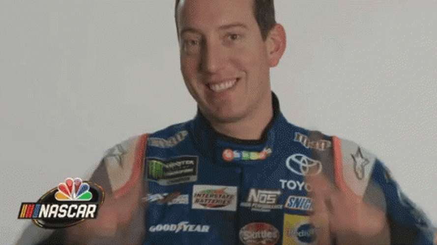 Kyle Busch Showing Two Thumbs Ups GIF