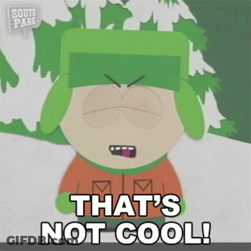 Kyle From South Park Says That 'S Not Cool ! GIF