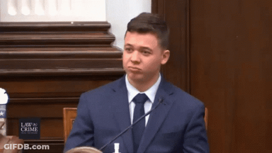 Kyle Howard Rittenhouse Giving Testimony GIF