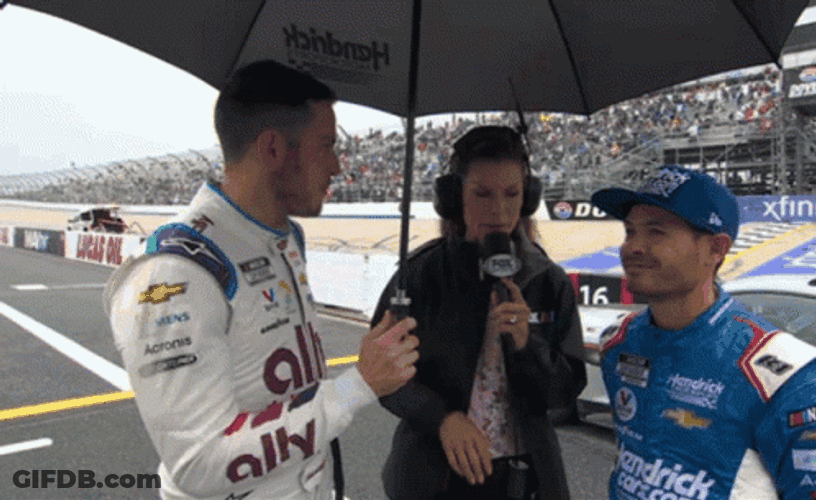 Kyle Larson And Jammie Little Interview GIF