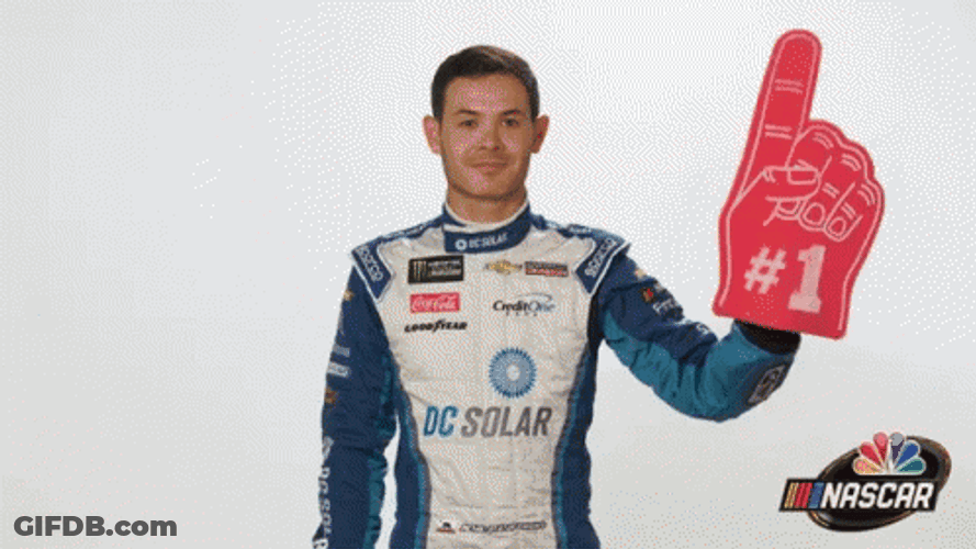 Kyle Larson Big Hand GIF