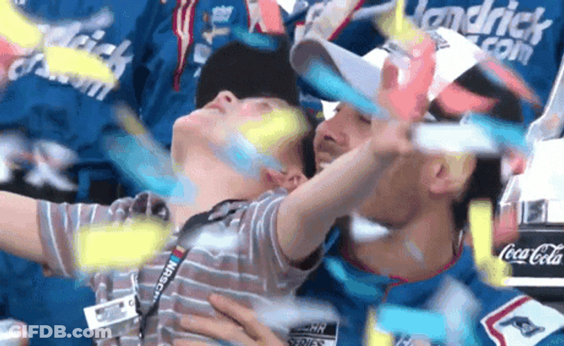 Kyle Larson Confetti GIF