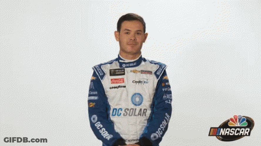 Kyle Larson Disagree GIF