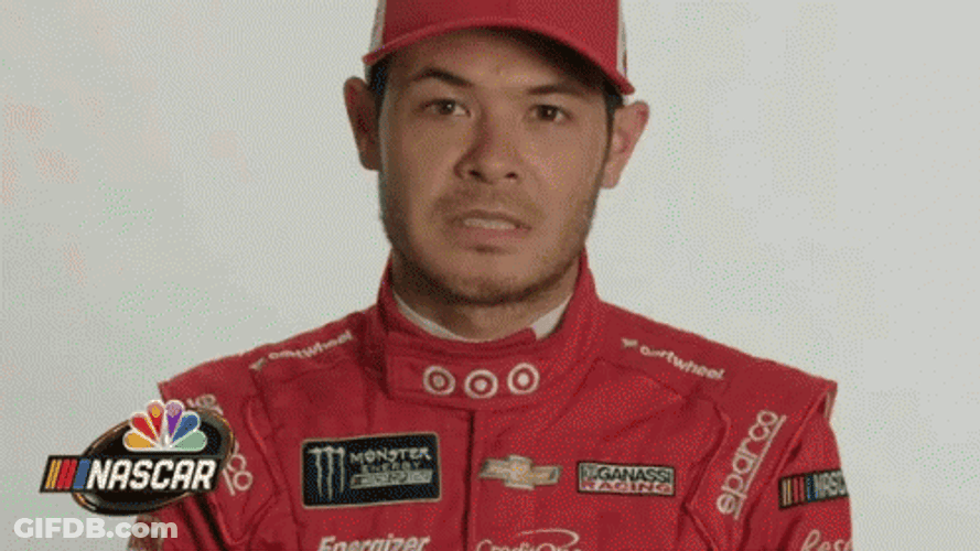 Kyle Larson Eyebrow Moving GIF