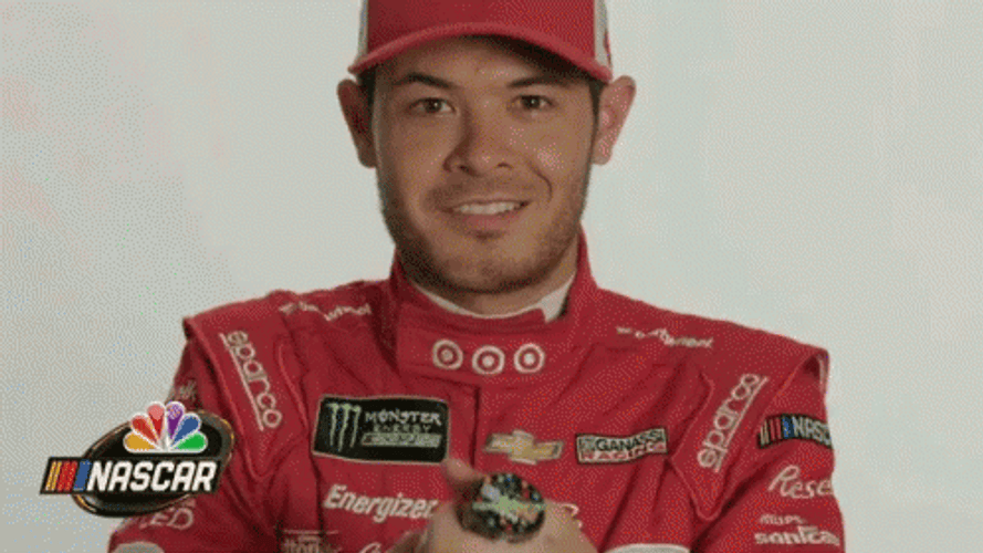 Kyle Larson Popped A Confetti GIF