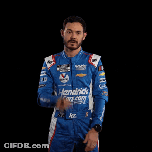 Kyle Larson Quiet Pose GIF