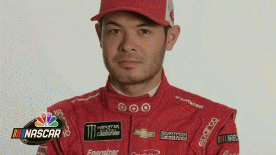 Kyle Larson Showing Fist GIF