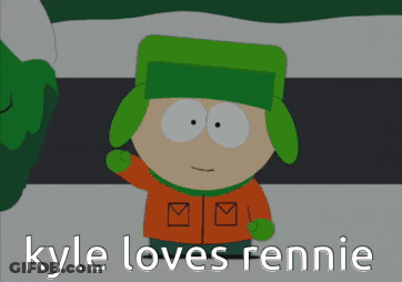 Kyle Loves Rennie Cartoon Character GIF