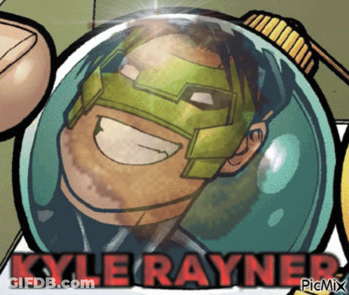 Kyle Rayner With Green Mask GIF